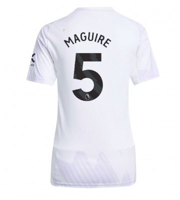 Manchester United Harry Maguire #5 Udebanetrøje Dame 2025-26 Kort ærmer